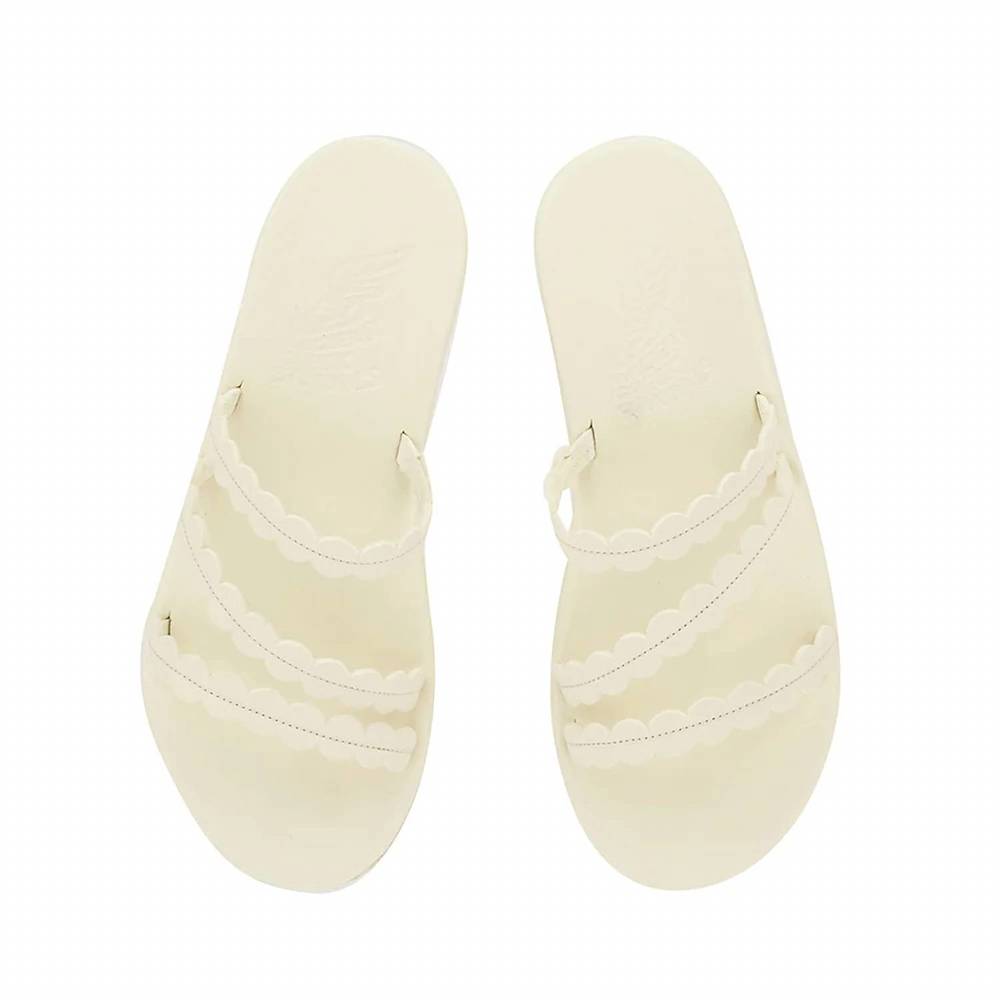 NEW ANCIENT GREEK SANDALS women's oceanis strap sandal in off white - Picture 3 of 4